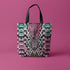 Snakeskin Carryall Shoulder Tote in Pastel