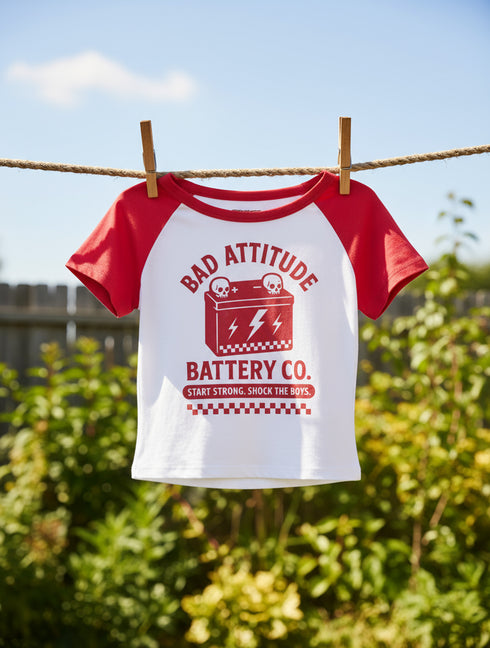 Vintage Style Feminist Slogan Tee - Red Retro 70s Raglan Top