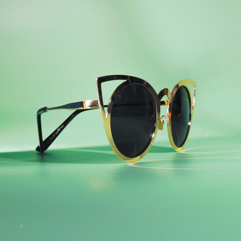 Gold Cat Eye Sunglasses