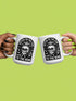 Gothic Rotten to the Core Skull Mug, 15oz Ceramic Pastel Goth Skeleton Coffee Cup; ideal for gothic, dark cottagecore enthusiasts, perfect witchy gift for expressive, unique individuals.