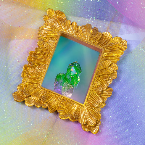 Raw Green Quartz Cluster Fine Art Print