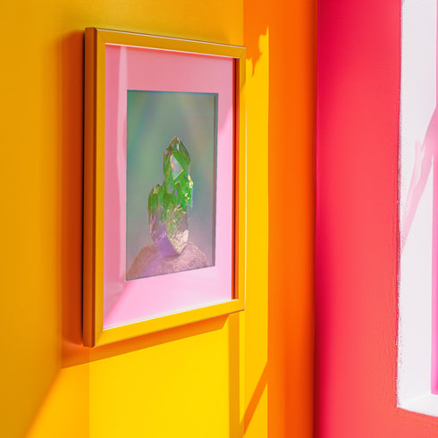 Raw Green Quartz Cluster Fine Art Print