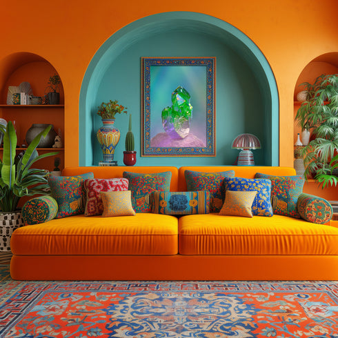 Raw Green Quartz Cluster Fine Art Print