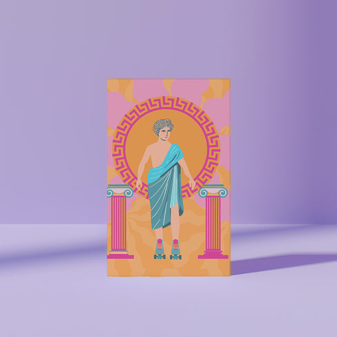 Roller Skate Greek Art Print