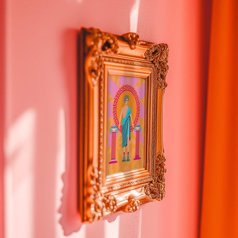 Roller Skate Greek Art Print