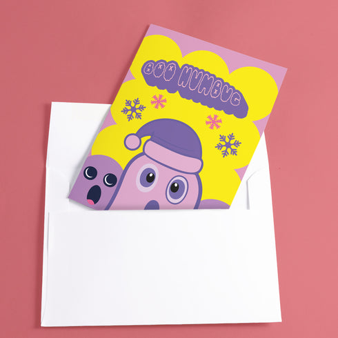 BooHumbug Holiday Ghost Card