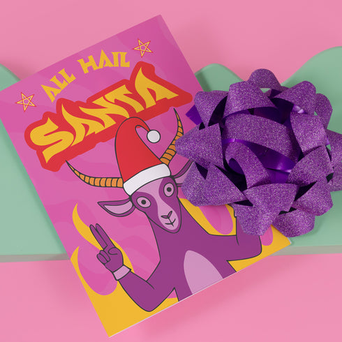 Hail Santa Baphomet Holiday Card
