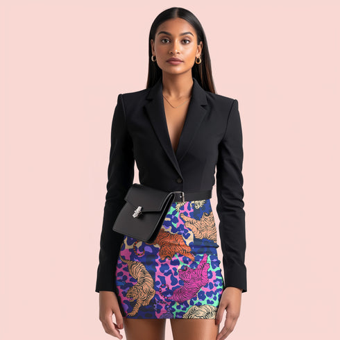 Easy Tiger Mini Skirt in Pink