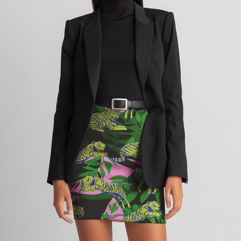 Easy Tiger Mini Skirt in Green