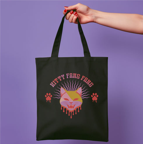 Kitty Cat Canvas Tote