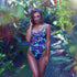 Matrix One-Piece Swimsuit in Blue