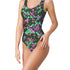 Matrix One-Piece Swim Suit in Pink and Green