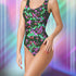 Matrix One-Piece Swim Suit in Pink and Green