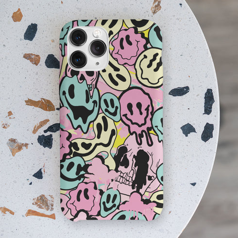 Pastel Melted Neon Smiley Phone Case