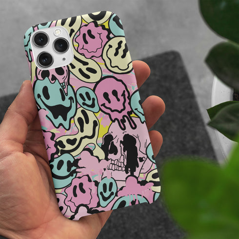Pastel Melted Neon Smiley Phone Case
