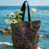 Midnight Garden Serpent Canvas Shoulder Tote in Pink