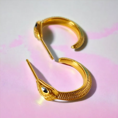 Serpent Hoop Earrings