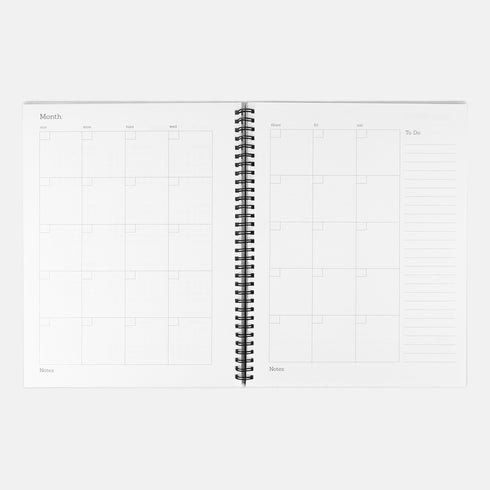 Maximalist Undated Planner 2026 - 2027: Funny Sarcastic ADHD Friendly Spiral Agenda & Funny Mental Health Journal