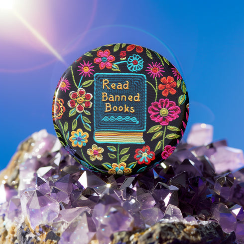 Literary Protest Pinback Button