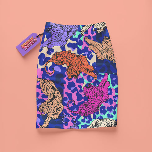 Easy Tiger Mini Skirt in Pink