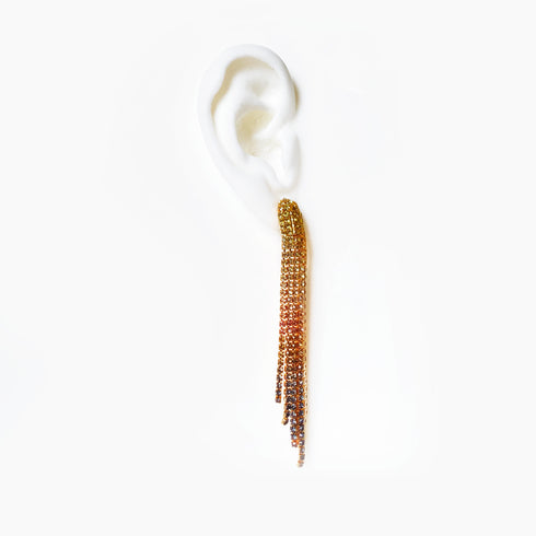 Starstruck Gradient Tassel Drop Earrings