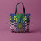 Snakeskin Carry All Tote in Rainbow