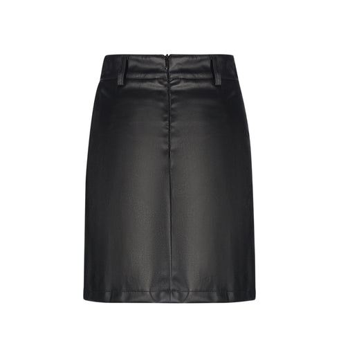 Vegan Leather Studded Mini Skirt