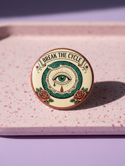 Victorian All-Seeing Eye Resistance Protest Pins, Vintage Style Tattoo Flash Badge