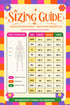 the size guide for a women's underwear
