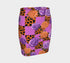 A vibrant, curve-hugging bodycon mini skirt featuring a maximalist mix of orange and purple checkerboard, black leopard print, and realistic rose florals in purple and orange tones. The high-waisted, mid-thigh cut is designed for a confident fit. Made from a durable performance knit fabric with two finish options: a signature UV reactive version that glows under blacklight for festivals and a dazzling glitter knit with reflective silver foil for a party-ready shimmer.