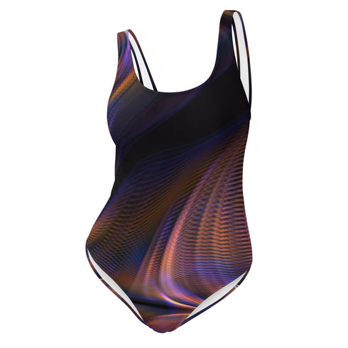 Mauve Mirage Print One-Piece Swimsuit
