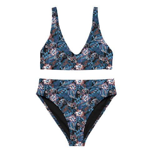 Blue Iguana Sustainable Women's High Waisted Two-Piece Bikini