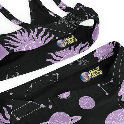 Cosmic Crush Sustainable Women's High Waisted Two-Piece Bikini