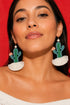 Cactus Tassel Earrings