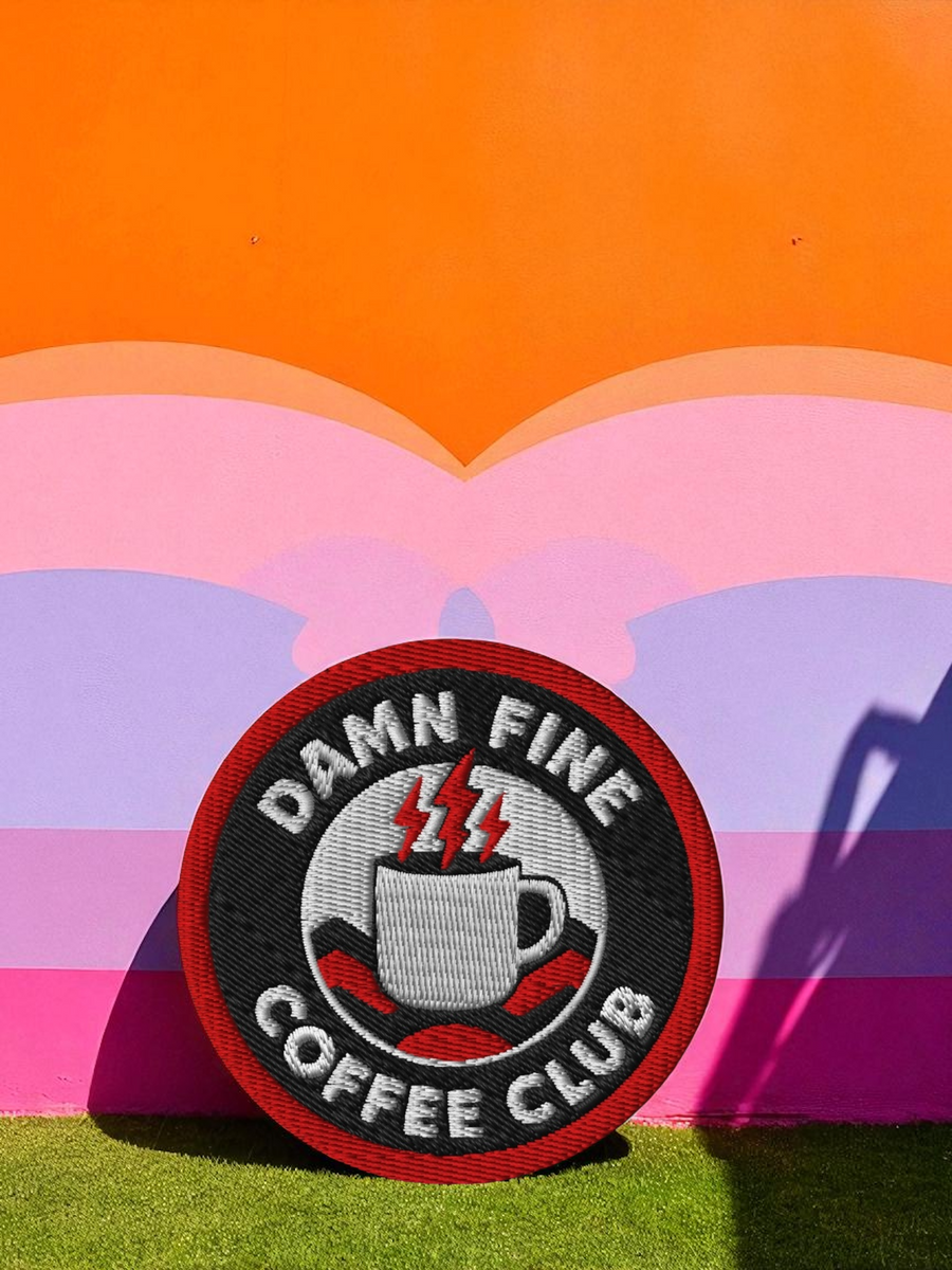 Damn Fine Coffee Club Patch Twin Peaks Inspired Embroidered Iron On B damn-fine-coffee-club-patch-twin-peaks-inspired-embroidered-iron-on-b