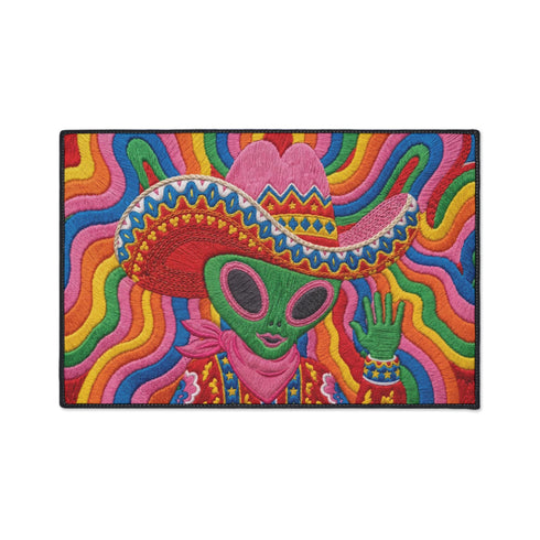 Psychedelic Alien Doormat