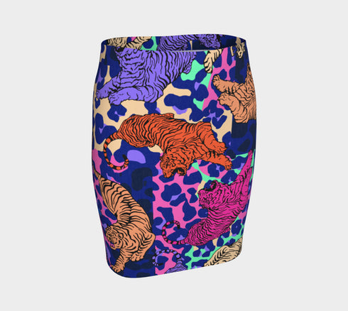 Easy Tiger Skirt in Blue and Pink