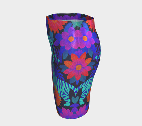 Electric Jungle Mini Skirt in Blue