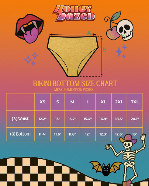 a poster with a skeleton and a bat on it