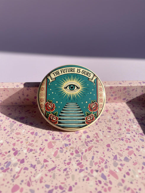 Victorian All-Seeing Eye Resistance Protest Pins, Vintage Style Tattoo Flash Badge