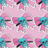 Pastel goth skull bow sticker with a blue skull and pink bow, perfect for creepy cute and punk lovers. Available in Prism, Gem, and Glitter finishes. Handmade in Austin, Texas.