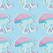 Adorable mushroom sticker with pink roller skates and neon gloves, ideal for roller skate enthusiasts and quirky design lovers. Available in Prism, Gem, and Glitter finishes. Handmade in Austin, Texas.