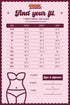 Size guide chart for the oversized psychedelic evil eye t-shirt dress, listing body measurements for every size from 2XS through 6XL.