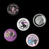 Set of 5 anti-fascist resistance pinback buttons featuring "Sad Girls Resist," "Goths Against Fascists," "Existential Dread Club," "Honk Against Hate," and "No Rest for the Woke" designs. Each pin measures 2.25" diameter. Made with durable tinplate and scratch-resistant mylar coating. Perfect protest accessories for activists, anti-fascist supporters, and LGBTQ+ allies. Express your resistance with these statement pins.