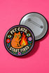 Activist Cat Protest Pinback Button