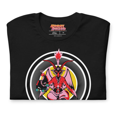 Baphomet Hail Skatin' Roller Skate Unisex Tee