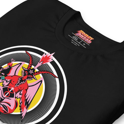 Baphomet Hail Skatin' Roller Skate Unisex Tee