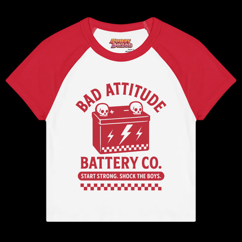 Vintage Style Feminist Slogan Tee - Red Retro 70s Raglan Top