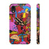 Magic Mushrooms and Frogs Phone Case in Red