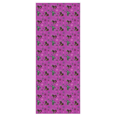 Purple Roller skate Christmas Wrapping Paper